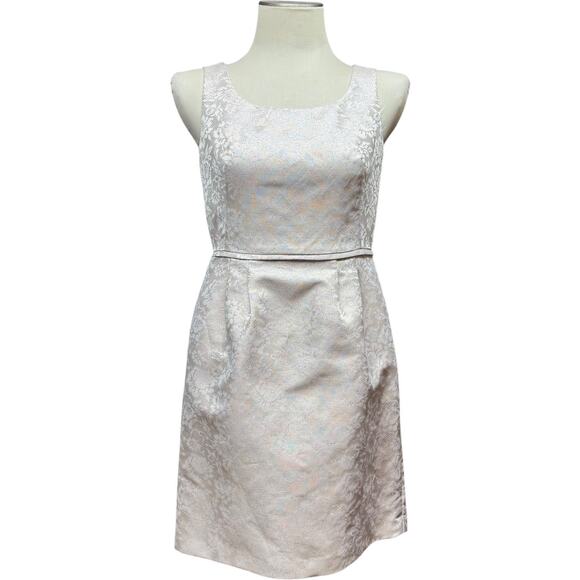 Tahari ASL Jacquard Brocade 2-Piece Jacket Dress Pink Metallic 4P - Picture 5 of 9